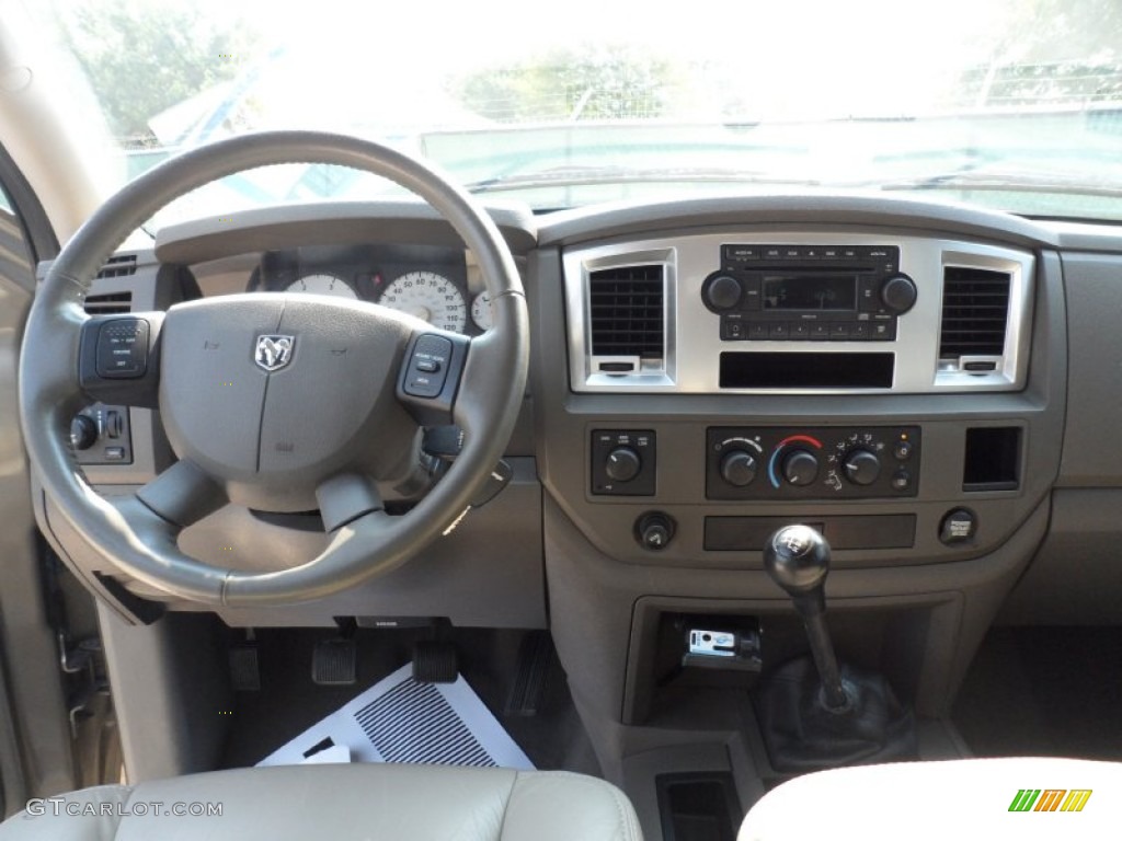 2007 Dodge Ram 2500 SLT Mega Cab 4x4 Khaki Dashboard Photo #53461604
