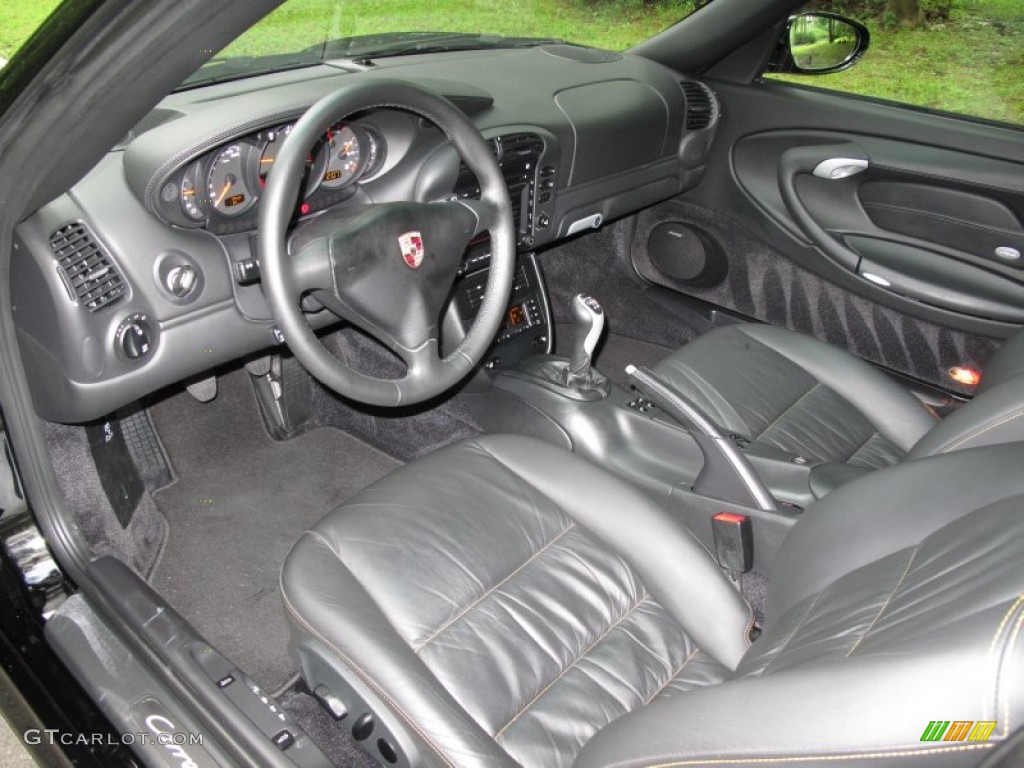 Black Interior 2003 Porsche 911 Carrera 4S Coupe Photo #53462393