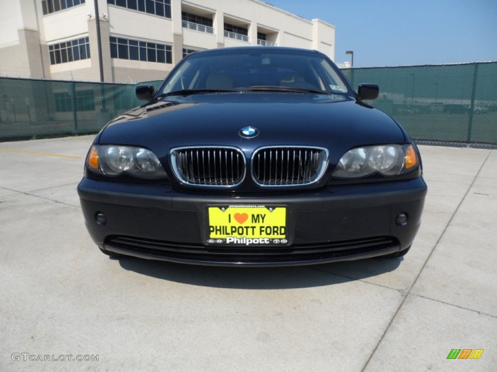 2003 3 Series 325xi Sedan - Orient Blue Metallic / Sand photo #9