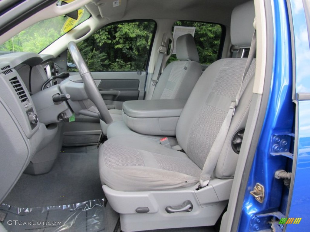 2007 Ram 1500 ST Quad Cab 4x4 - Electric Blue Pearl / Medium Slate Gray photo #16