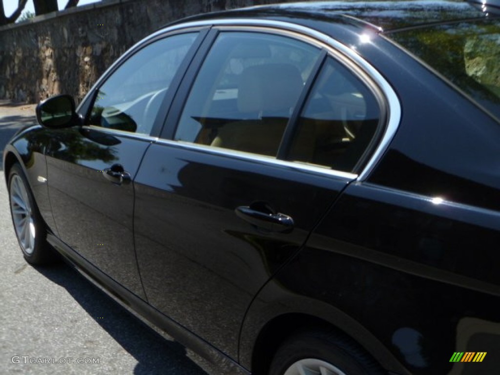 2009 3 Series 335d Sedan - Jet Black / Beige photo #16