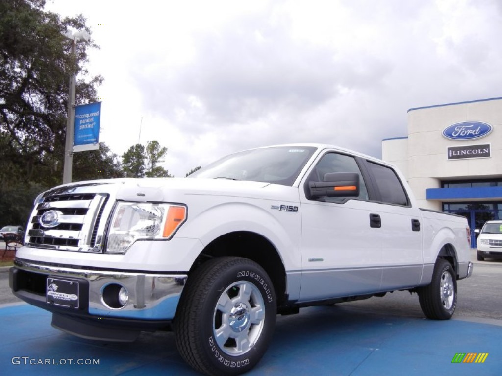 2011 F150 XLT SuperCrew - Oxford White / Steel Gray photo #1