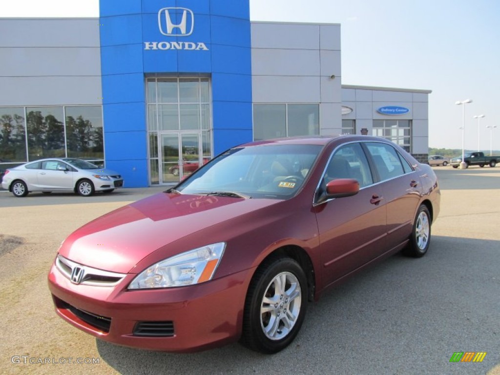 2006 Accord EX Sedan - Redondo Red Pearl / Gray photo #1