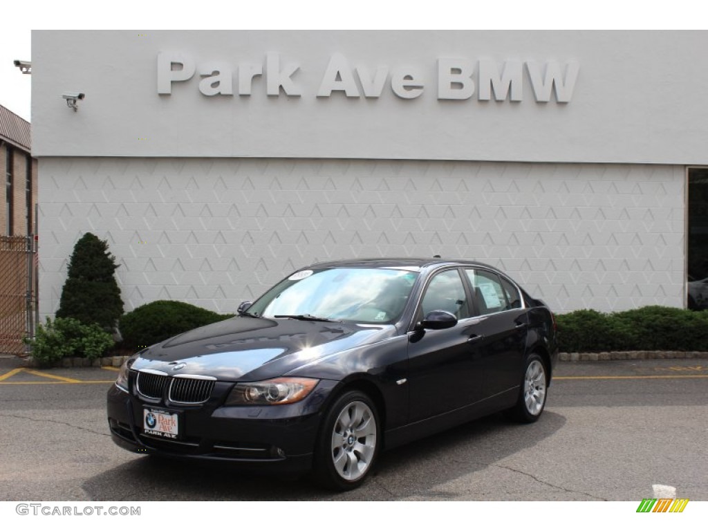 2008 3 Series 335xi Sedan - Monaco Blue Metallic / Gray photo #1