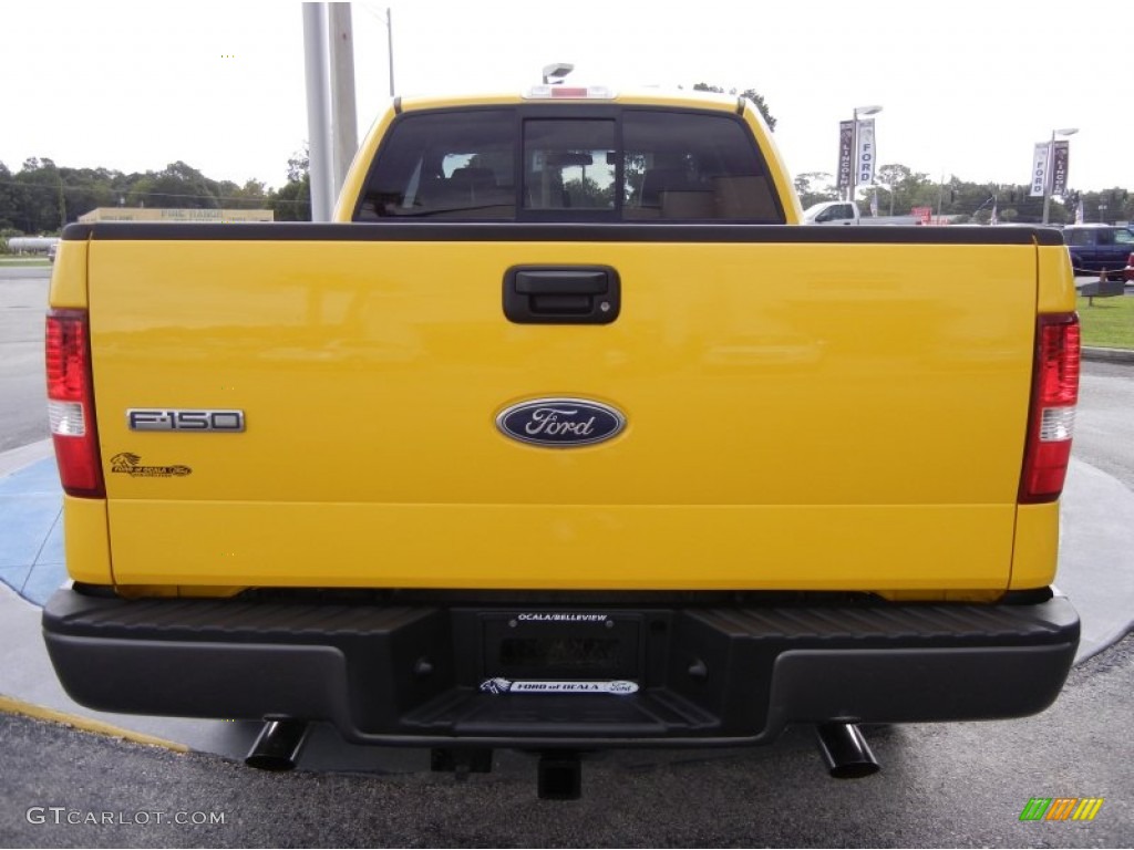 2004 F150 FX4 SuperCab 4x4 - Blazing Yellow / Black photo #4