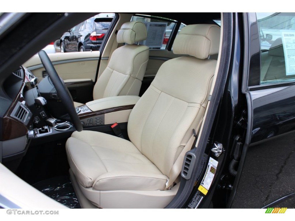 Beige Interior 2008 BMW 7 Series 750i Sedan Photo #53466928