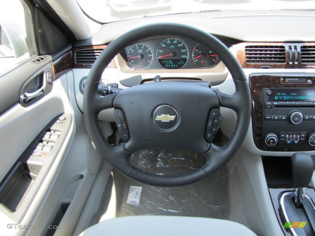 2012 Chevrolet Impala LT Gray Steering Wheel Photo #53467096