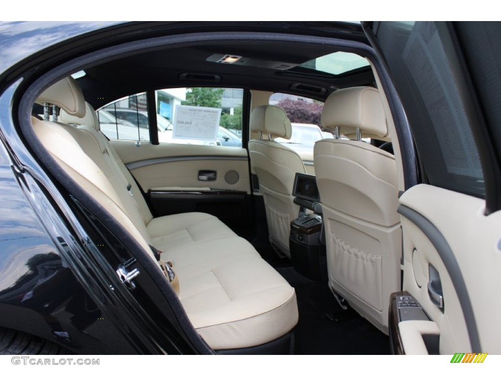 Beige Interior 2008 BMW 7 Series 750i Sedan Photo #53467100