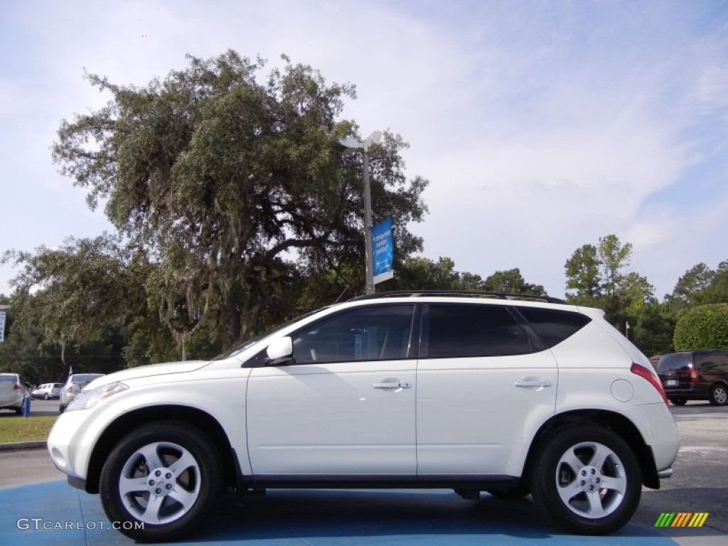 2005 Murano SL - Glacier Pearl White / Cafe Latte photo #2