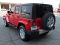 2012 Flame Red Jeep Wrangler Unlimited Sahara 4x4  photo #2