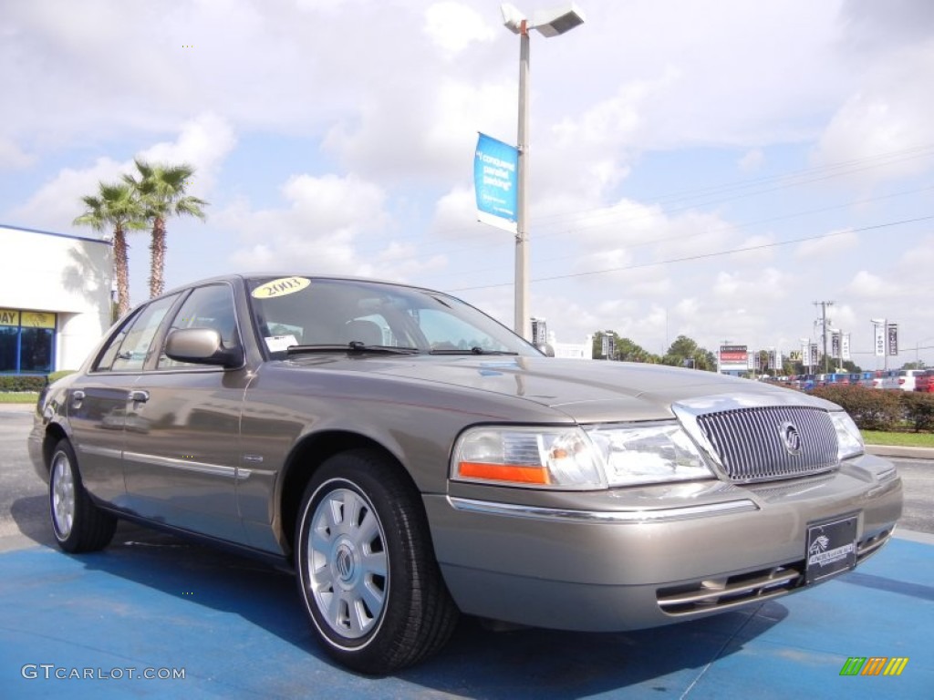 2003 Grand Marquis LS Ultimate Edition - Arizona Beige Metallic / Medium Parchment photo #7
