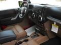 Black/Dark Saddle Interior Photo for 2012 Jeep Wrangler Unlimited #53467960