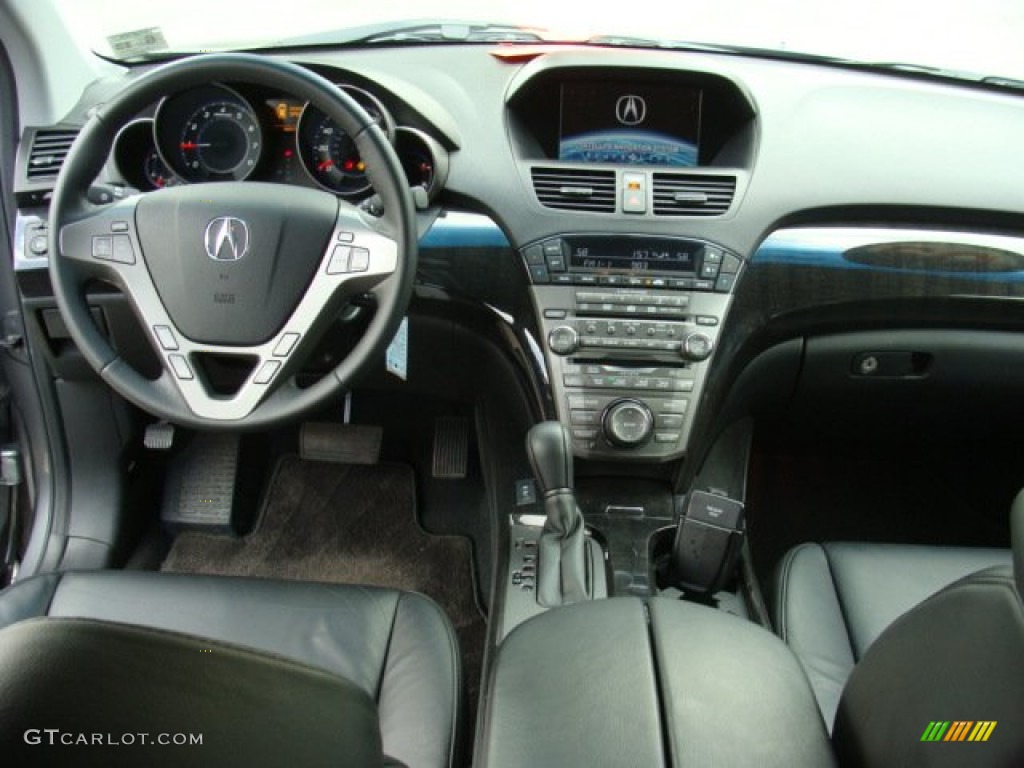 2009 Acura MDX Technology Ebony Dashboard Photo #53468486