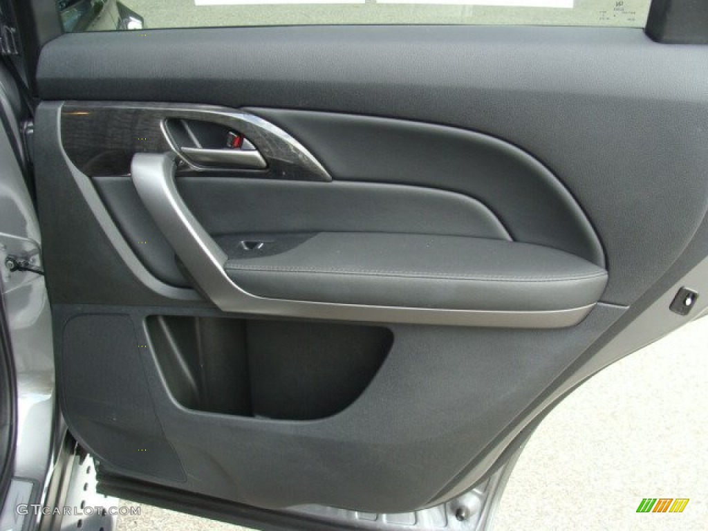 2009 Acura MDX Technology Ebony Door Panel Photo #53468635