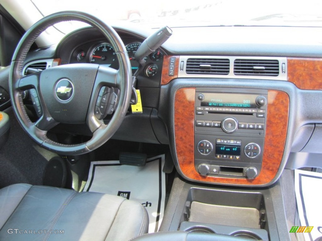 2008 Chevrolet Silverado 1500 LTZ Extended Cab 4x4 Ebony Dashboard Photo #53468704
