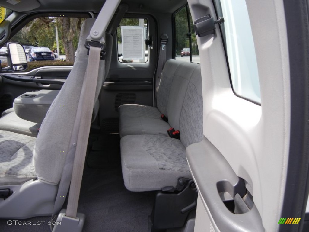 2000 F250 Super Duty XLT Extended Cab - Oxford White / Medium Graphite photo #16