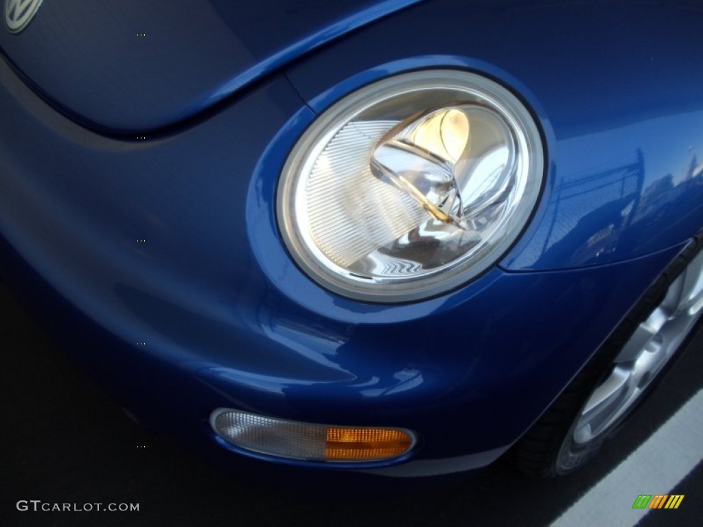 2003 New Beetle GLS 1.8T Coupe - Blue Lagoon Metallic / Grey photo #24