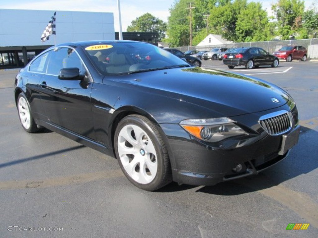 Jet Black 2004 BMW 6 Series 645i Coupe Exterior Photo #53471656