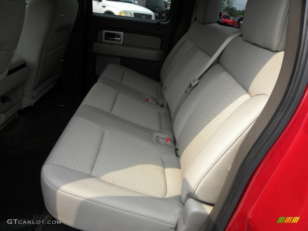 2010 F150 XLT SuperCrew - Red Candy Metallic / Medium Stone photo #6