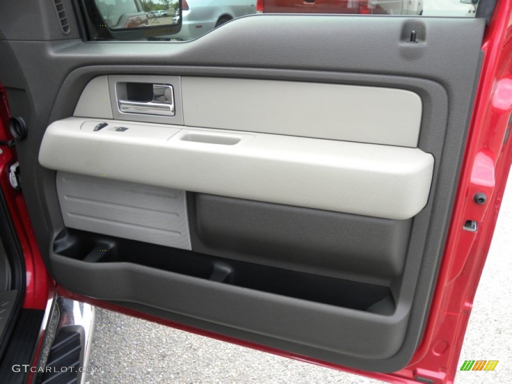 2010 F150 XLT SuperCrew - Red Candy Metallic / Medium Stone photo #9