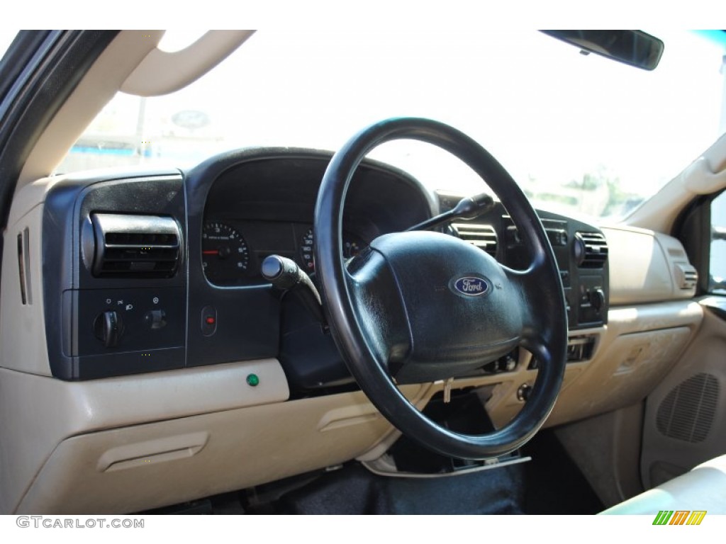 2005 Ford F550 Super Duty XL Regular Cab 4x4 Chassis Dump Truck Medium Parchment Dashboard Photo #53476321