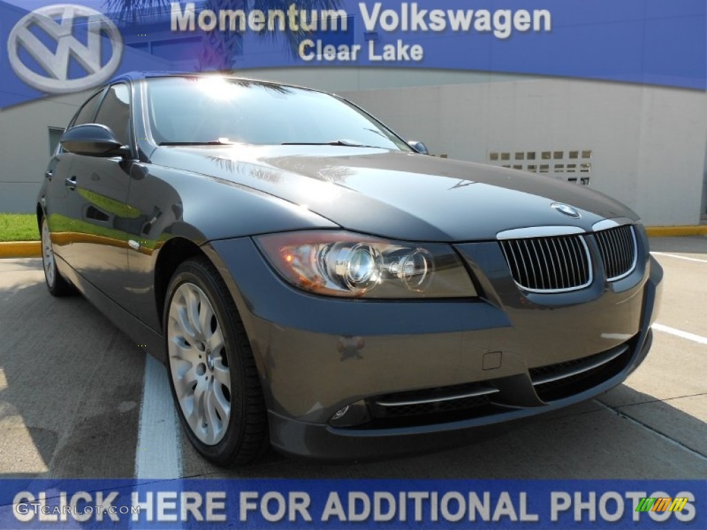 2008 3 Series 335i Sedan - Sparkling Graphite Metallic / Black photo #1
