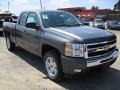 2011 Steel Green Metallic Chevrolet Silverado 1500 LT Extended Cab 4x4  photo #5