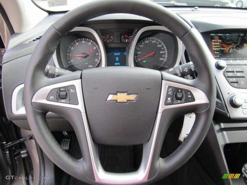 2012 Chevrolet Equinox LT AWD Jet Black Steering Wheel Photo #53479060
