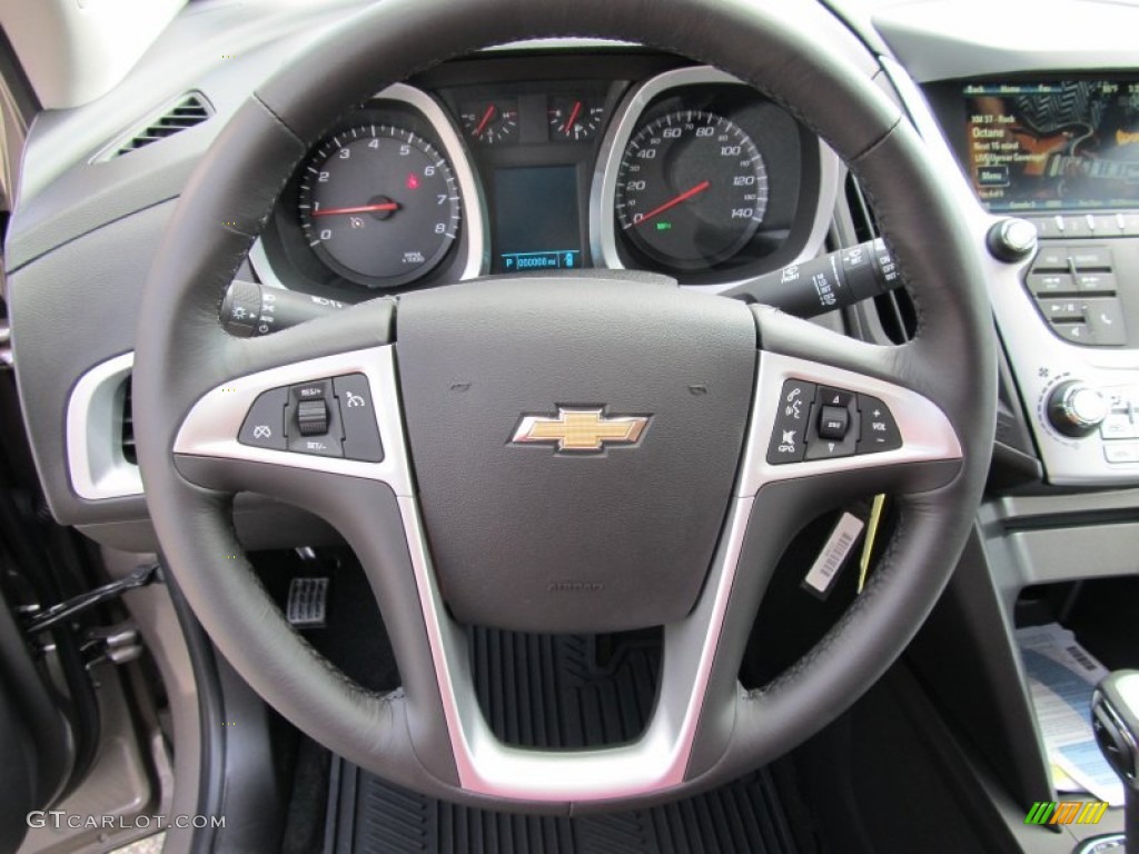 2012 Chevrolet Equinox LT AWD Jet Black Steering Wheel Photo #53479276