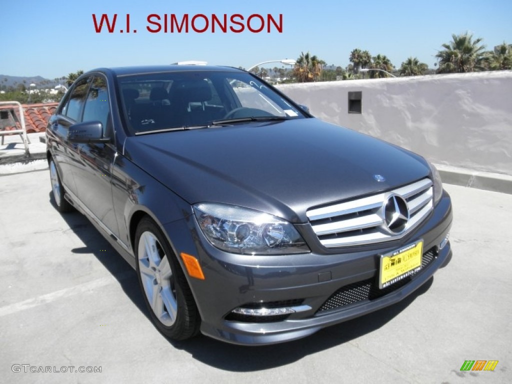 2011 C 300 Sport 4Matic - Steel Grey Metallic / Black photo #1