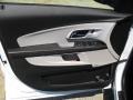 Light Titanium/Jet Black 2012 Chevrolet Equinox LT Door Panel