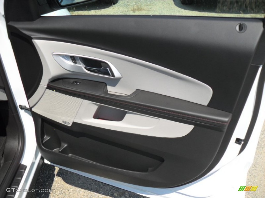 2012 Chevrolet Equinox LT Light Titanium/Jet Black Door Panel Photo #53480155