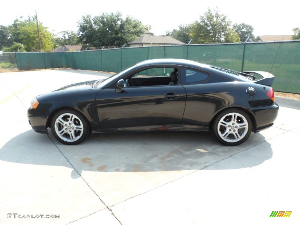 Jet Black 2004 Hyundai Tiburon GT Exterior Photo #53480451