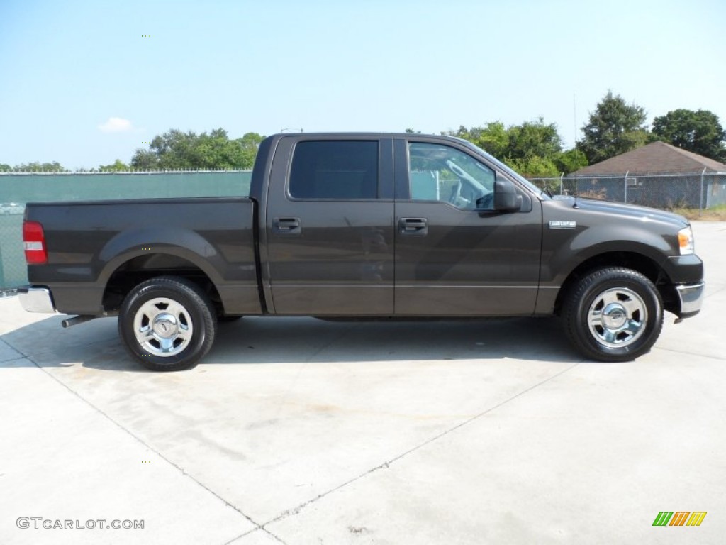 2005 F150 XLT SuperCrew - Dark Stone Metallic / Medium Flint Grey photo #2