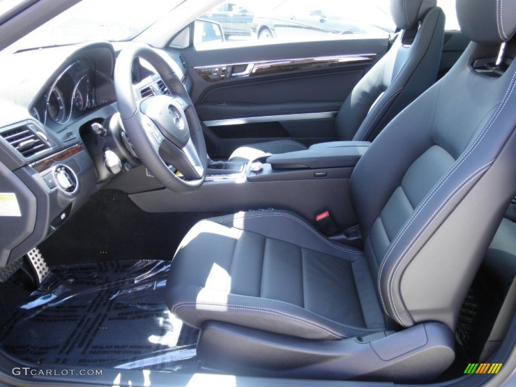 Black Interior 2012 Mercedes-Benz E 350 Coupe Photo #53481199