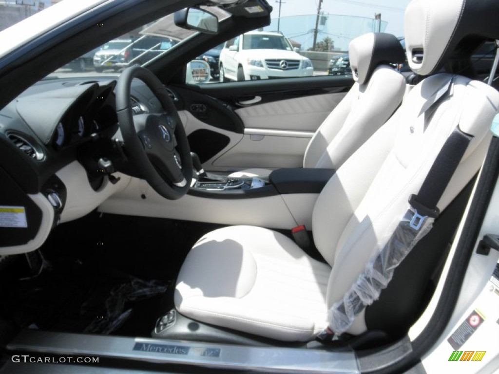 designo White Interior 2012 Mercedes-Benz SL 550 Roadster Photo #53481838