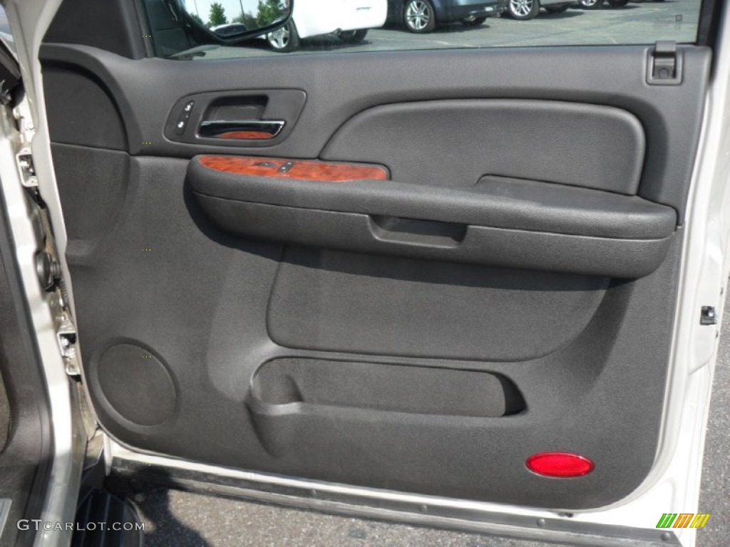 2008 Chevrolet Suburban 1500 LTZ 4x4 Ebony Door Panel Photo #53482122