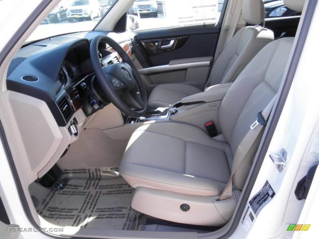 Almond/Black Interior 2012 Mercedes-Benz GLK 350 4Matic Photo #53482265