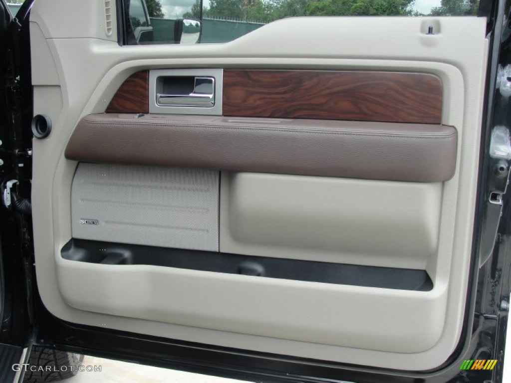 2010 F150 Platinum SuperCrew 4x4 - Tuxedo Black / Medium Stone Leather/Sienna Brown photo #33