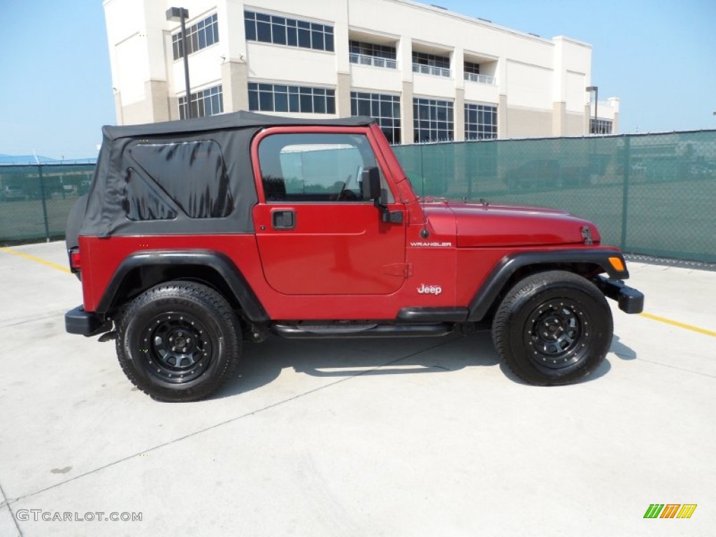 1999 Wrangler SE 4x4 - Chili Pepper Red Pearlcoat / Agate photo #2