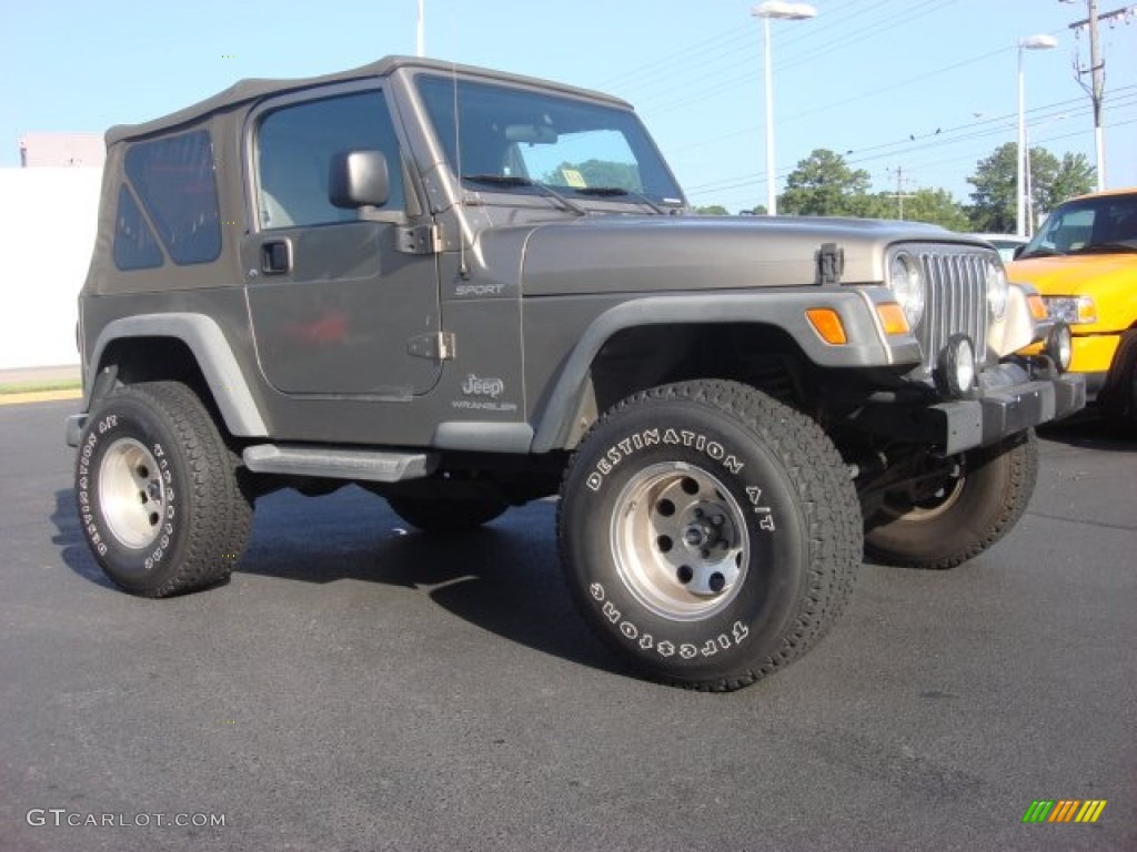 2004 Wrangler Sport 4x4 - Light Khaki Metallic / Khaki photo #2