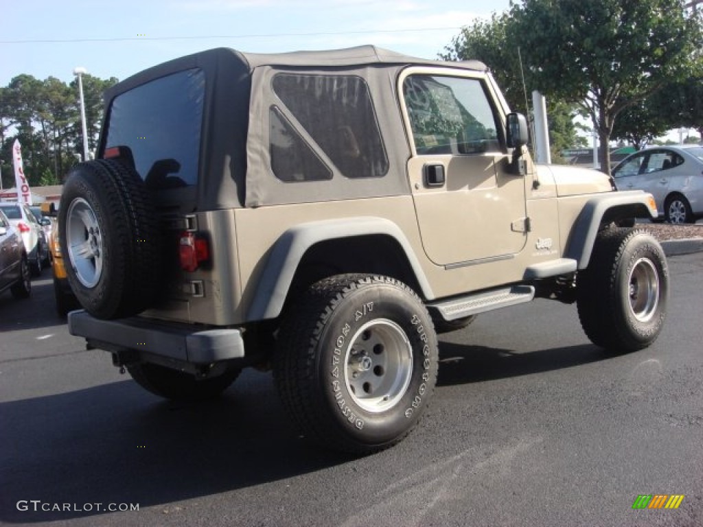 Light Khaki Metallic 2004 Jeep Wrangler Sport 4x4 Exterior Photo #53484130