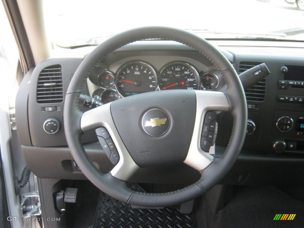 2011 Silverado 1500 LT Crew Cab 4x4 - Sheer Silver Metallic / Ebony photo #5