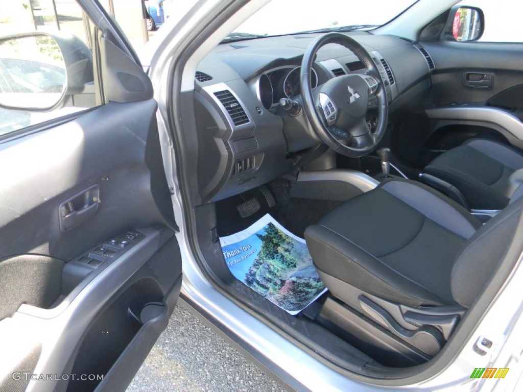 Black Interior 2008 Mitsubishi Outlander ES 4WD Photo #53484239