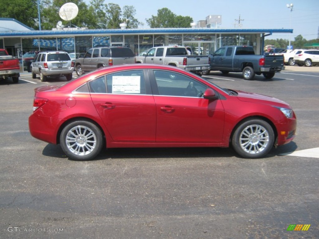 Crystal Red Metallic 2012 Chevrolet Cruze Eco Exterior Photo #53484494