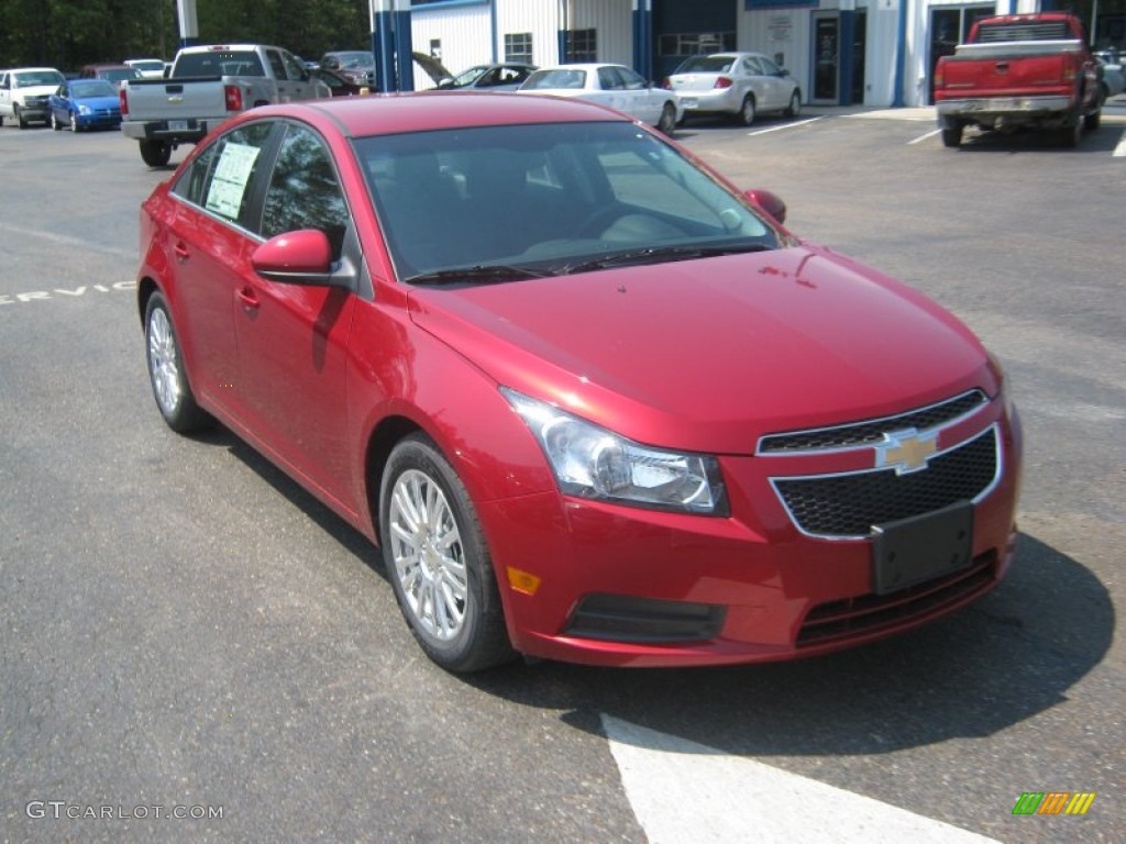 Crystal Red Metallic 2012 Chevrolet Cruze Eco Exterior Photo #53484510