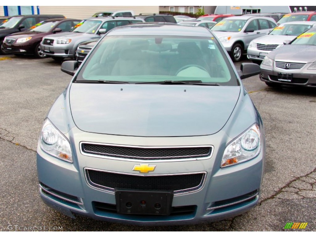 2008 Malibu LS Sedan - Golden Pewter Metallic / Titanium Gray photo #3