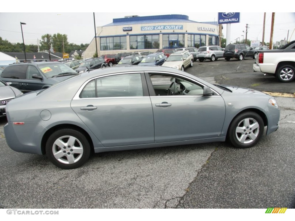 2008 Malibu LS Sedan - Golden Pewter Metallic / Titanium Gray photo #5