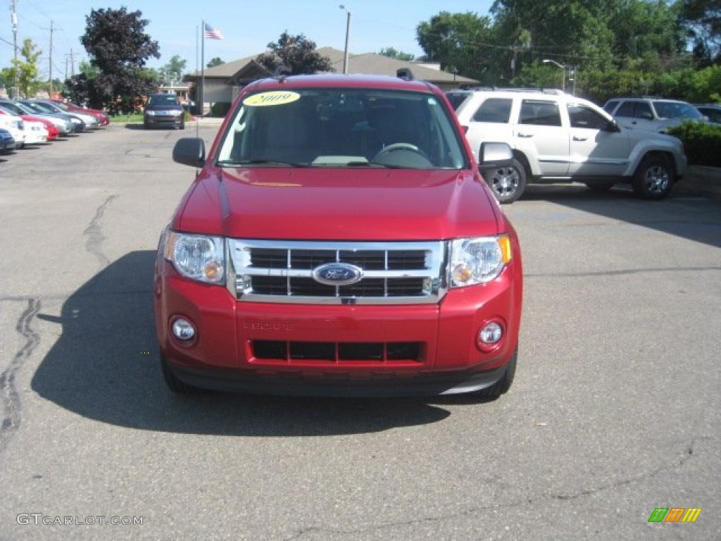 2009 Escape XLT V6 4WD - Sangria Red Metallic / Stone photo #11