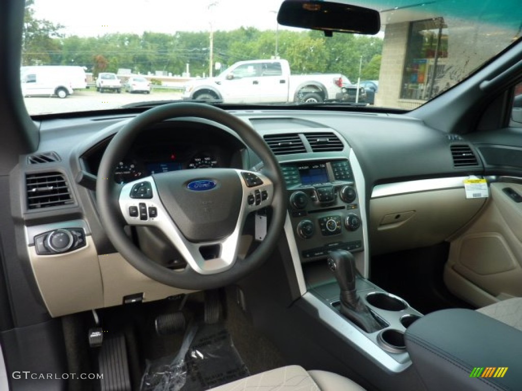 2012 Ford Explorer FWD Medium Light Stone Dashboard Photo #53487209